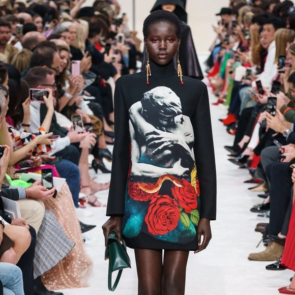 NWT Runway Valentino Garavani x UNDERCOVER Lovers print shift dress - Picture 1 of 11